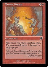 Mercadian Masques Furious Assault x4 Magic The Gathering NM