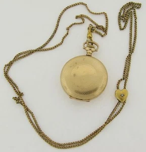 Beautiful Antique Gold Filled Ladies Hunting Case Hampden Pendant Watch - Picture 1 of 7