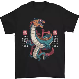 Camisa De Hombre 100% Algodón Del Dragón Año Del Zodiaco Chino Shengxiao - Imagen 1 de 11