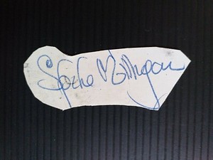 Signed page from autograph Book of British Comedy star SPIKE  MILLIGANExcellent 