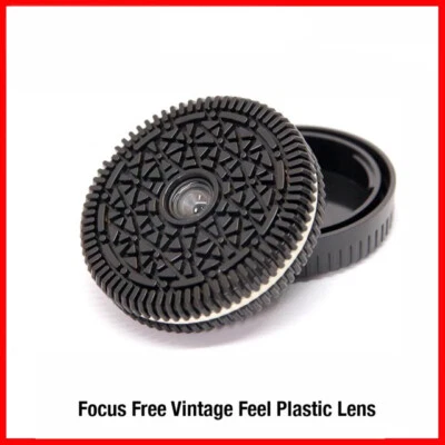 Lente de cámara Pancake OREO clásica vintage con aspecto de película - Fujifilm X/Sony E/Canon R Foto 1 de 4