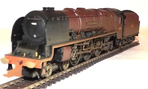 HORNBY R2383 DUCHESS LOCOMOTIVE 46251 'CITY OF NOTTINGHAM' BR MAROON WEATHERED - Picture 1 of 5