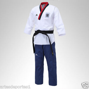 New Adidas Adi Club Taekwondo Poomsae Uniform Gi Dobok TKD WTF KTA Approved Male