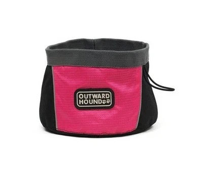 KYJEN Outward Hound Port A Bowl 48 oz Medium Pink