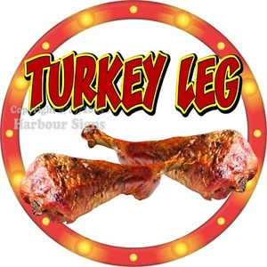 Calcomanía patas de pavo (elige tu talla) snack concesión food truck pegatina c2 - Imagen 1 de 3