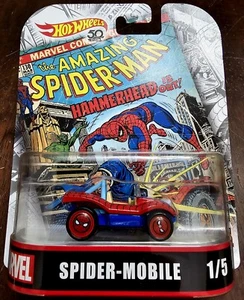 Hot Wheels 2018 Replica Entertainment Marvel Spider-Man Spider-Mobile Red/Blue - Picture 1 of 2