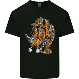 Steampunk Rhino Rhinoceros Kids T-Shirt Boys Girls - Picture 1 of 77