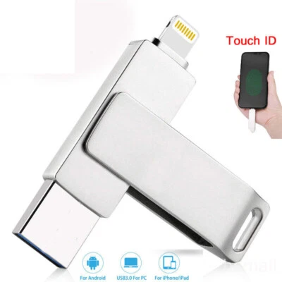 512GB 1TB OTG USB 3.0 Flash Drive Memory Stick Pen Rotate Disk For iPhone PC - Image 1 of 4