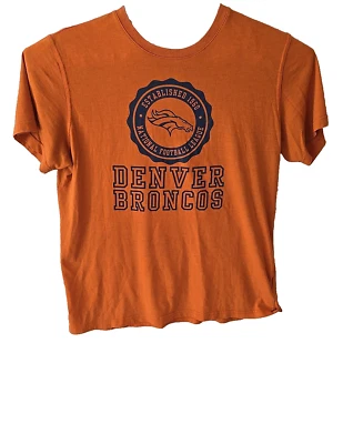 Camiseta De Colección Denver Broncos Para Hombre XL - Naranja y Azul NFL Fútbol Logo Camiseta Foto 1 de 4