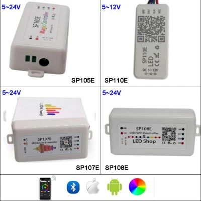 SP105E Bluetooth SP107E Music SP108E WiFi led controller For WS2812B WS2811 LED - Image 1 of 4