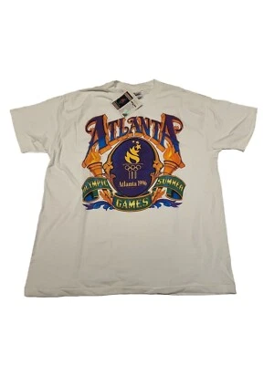 Camiseta grande de los Juegos Olímpicos de Verano de Atlanta 1996 puntada única auténtica nueva Foto 1 de 4