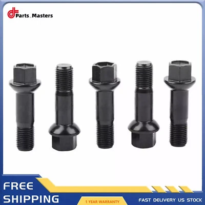 5× Black Lug Bolts Nuts For Benz GLK300 / GLK260 / GLK300 2013-2015 A0009907607 Foto 1 de 4