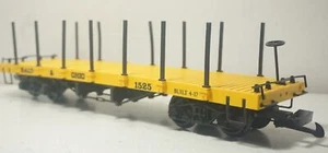 Bachmann Big Haulers Large G Scale Baltimore & Ohio Flatcar #1525 With Stakes - Picture 1 of 14