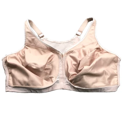 Sujetador Glamorise Magic Lift para mujer talla 50F nude elástico cuello en V correa ajustable Foto 1 de 4