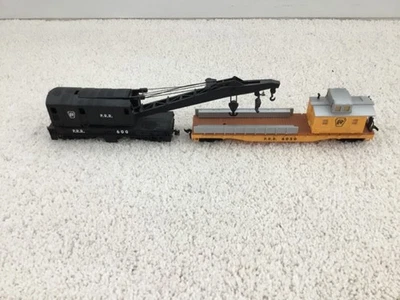 HO Scale Crane Car with Boom Tender - Image 1 of 4