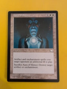 Aura of Silence.  Old Vintage. Weatherlight  Magic the Gathering Card. - Picture 1 of 5