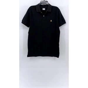 BROOKS BROTHERS Men's Black Slim-Fit Short Sleeve Performance Polo Shirt SZ M - Picture 1 of 10