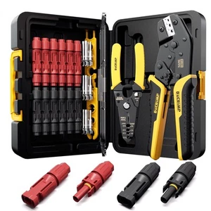 Solar Crimper Tool Kit for 14-10 AWG Solar Panel Cable with 1PCS Solar Crimpe... - Picture 1 of 7