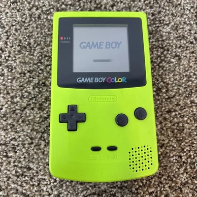 Consola Nintendo Game Boy Color GBC Verde CGB-001 Probada OEM Cubierta de Batería Foto 1 de 4