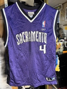 VTG Sacramento Kings Chris Webber #4 Jersey Youth Large Reebok NBA Basketball - Imagen 1 de 3