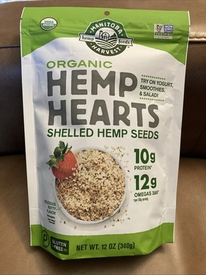 Manitoba Harvest, Organic Hemp Hearts - Shelled Hemp Seeds, 12 oz, 7/27 - Image 1 of 2