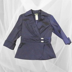 Kathy Roberts Women’s Dressy Purple Fitted Blouse 8, Semi Formal Top For Parties - Picture 1 of 9