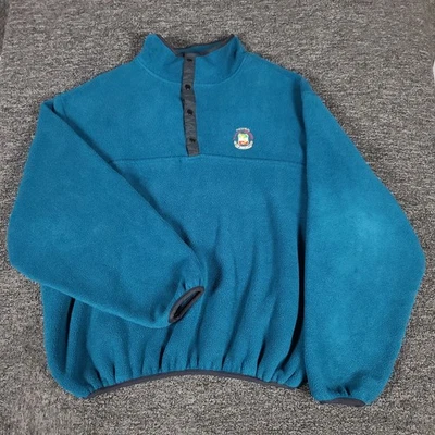 Sudadera De Colección Polartec Hombres XL Nacional Italiana Golf Invitación Cuello Simulado a Presión Foto 1 de 4