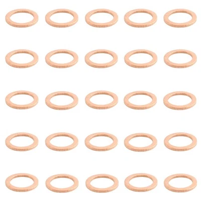 100Pcs Oil Drain Plug Gasket Washer Repair Parts For Mercedes-Benz 007603-014106 - Image 1 of 3