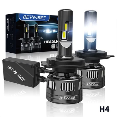 H4 9003 LED Headlight Bulbs 120W 6000K Fit Chevrolet Aveo 2004-2019 Bright White - Image 1 of 4