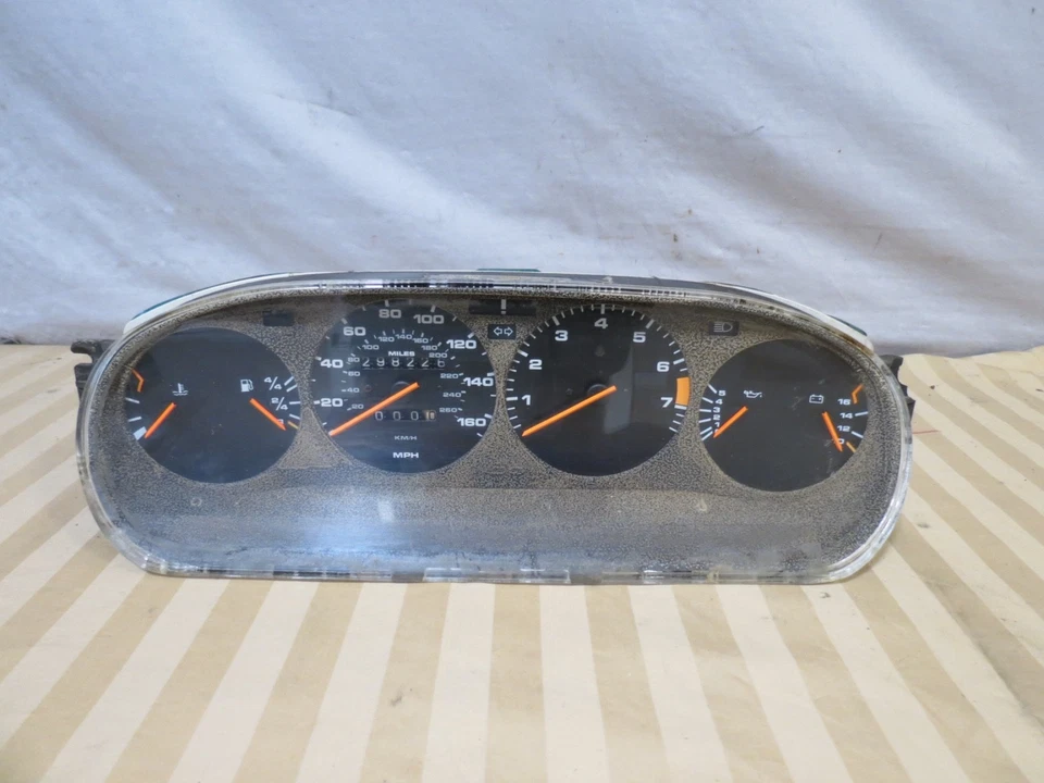 85 86-88 Porsche 944 Instrumento Velocímetro 160 MPH 298k 944641311 94464131126 Foto 1 de 4