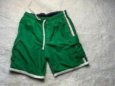 Pantalones cortos de natación Sonoma para hombre talla M forro de malla cordón verde Foto 1 de 3