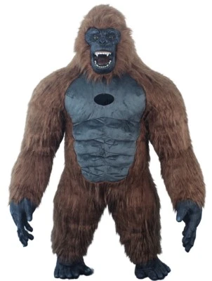 8 футов гигантский надувной костюм гориллы плюшевый для вечеринки/косплея и аккумулятора - Изображение 1 из 4
