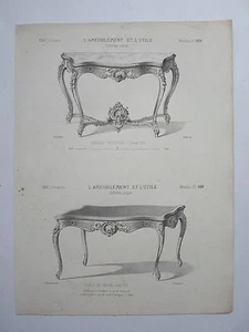Console Intagliato Tavola Luigi XIV Mobili E Utile Destouches XIX - Picture 1 of 2