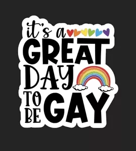 Happy Pride Month Sticker Decal Phone Laptop Bottle Car Stickers Gay Queer LGBTQ - Picture 1 of 1