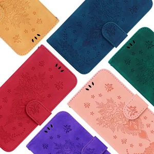 For ZTE V40 Vita A7S Blade A72 A52 Flip Stand Printing Rose Butterfly Phone Case - Picture 1 of 10