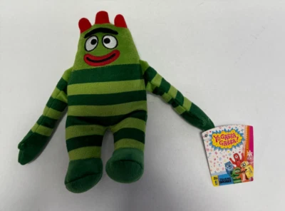 Yo Gabba Gabba Jazwares Brobee Verde Saco de Feijão de Pelúcia Não Funciona 5” Novo - Imagem 1 de 3