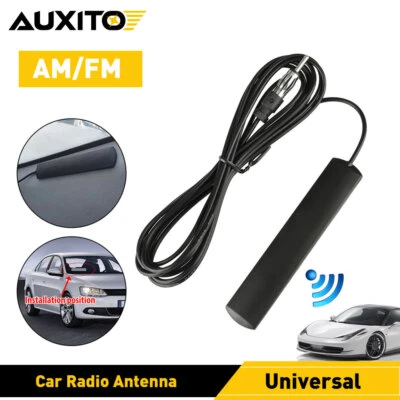 Universal Car Hidden Amplified Antenna Kit 12V Stereo AM/FM Radio - Image 1 of 4