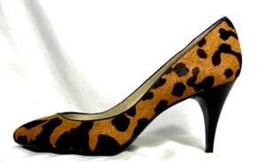 Talbots Leopard Print Cowhide Pumps - 3" Heel -  Sz 9W - EUC - Picture 1 of 10