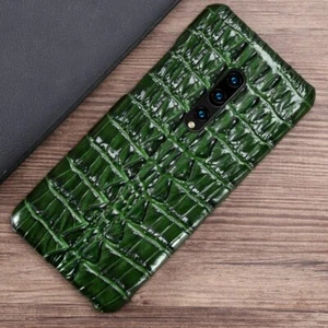 Luxury Leather 3D Crocodile Tail Fin Pattern Case Fo OnePlus 10 8T 7Pro Nord 10 - Picture 1 of 19