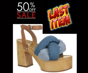 Sam & Libby Women's SIZE 8 Cassandra Puffy Platform Sandal Color: Aged Indigo - Picture 1 of 24