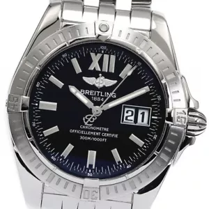 BREITLING Galactic 41 cockpit A49350 Date Black Dial Automatic Men's _864538 - Picture 1 of 6