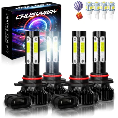 Kit de 4 bombillas LED de haz alto bajo 9005 para Chrysler Pacifica 2017-2020 Foto 1 de 4