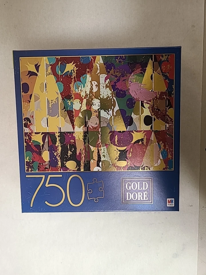 NUEVO 750 Piezas Oro Dore Puzzle, "Triángulos" Milton Bradley Foto 1 de 1