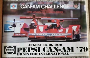 Póster de carreras SCCA Can-Am 1979 Bir Brainerd International Raceway Citicorp Pepsi - Imagen 1 de 14