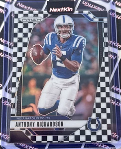 2024 Panini Prizm Checkerboard QB Anthony Richardson Colts #120 - Foto 1 di 2