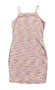 SHEIN Teen Girls Youth Size 12-13Y Multicolor Striped Sleeveless Tank Sun Dress - Picture 1 of 5