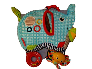 Fisher Price Activity Elephant Baby Sensory Crinkle Rattle Stroller Toy Baby 113 - Picture 1 of 5