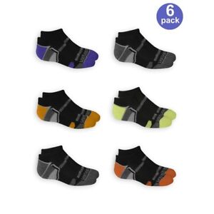 Fruit of the Loom boys 6 Pack No Show Eveyday Active Socks Size: 3-9 L