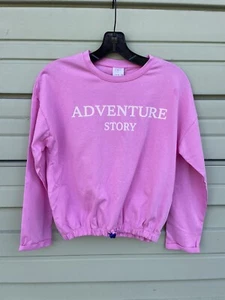 NEW ZARA KIDS GIRL LIGHT PINK T-SHIRT ADVENTURE STORY Size 11 - 12 years #6193K - Picture 1 of 7