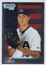 2010 Bowman Chrome #BDPP106 Felipe Perez USA Card